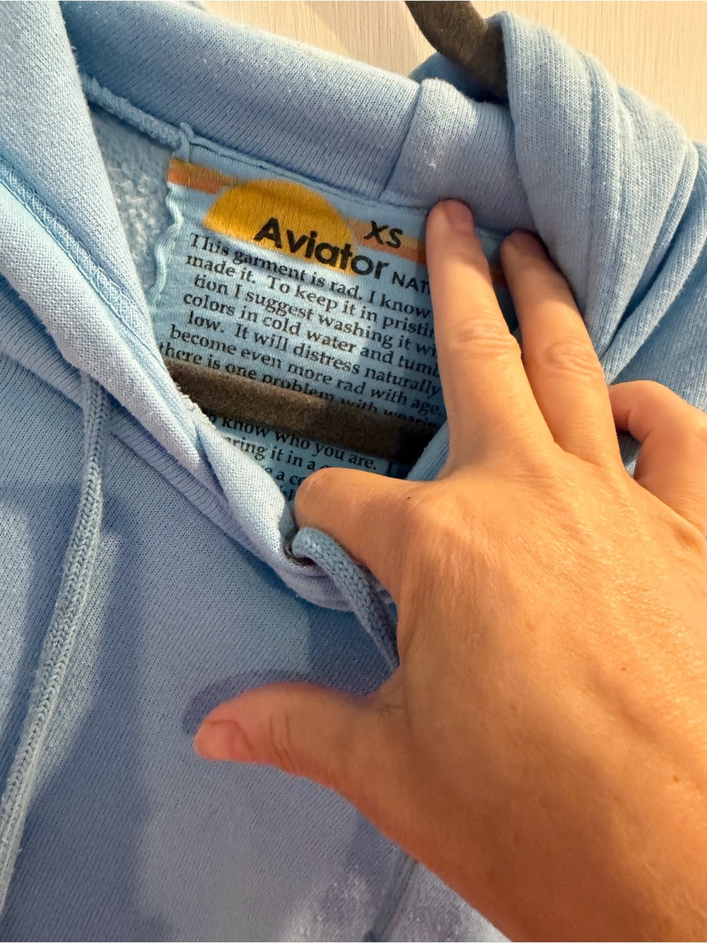 Aviator Nation Smiley Sunset Relaxed Pullover - side XS! - Picture 4 of 5